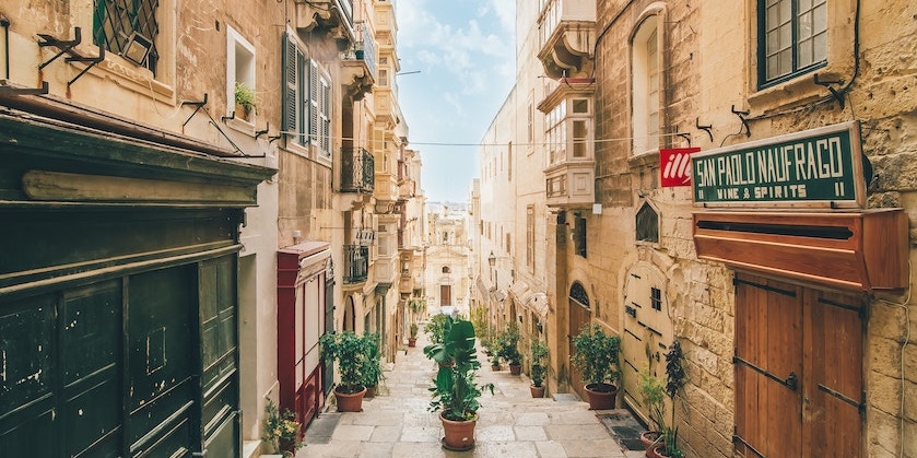 Street in Valletta, Malta